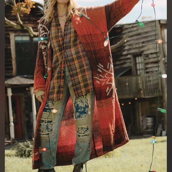 Flurry Longline Duster Cardigan Sweater 